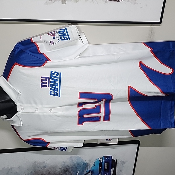 XL NY Giants NFL Game Day Fan Football Polo Jersey - Picture 2 of 8